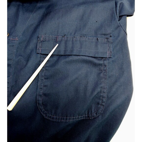 U S Nany Blue Utility Coveralls 48L Workwear Jumpsuit Mechanic Boiler Suit - Picture 12 of 12